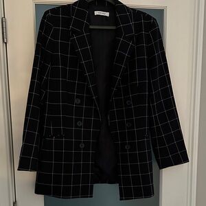 Nine West windowpane blazer